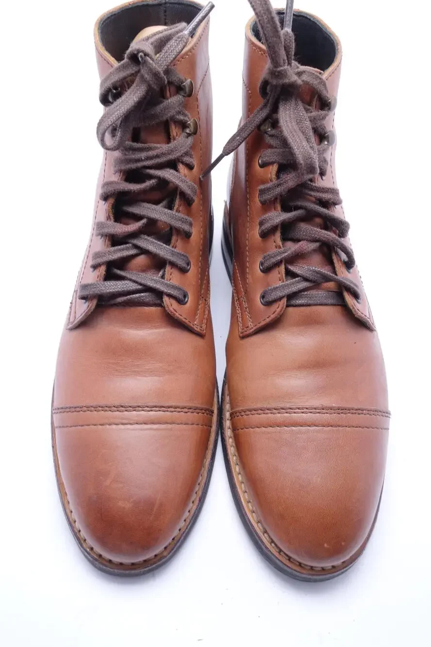 Thursday Boot Co Boots Mens Size 8 Brown Leather Combat Ankle Lace Up Everyday